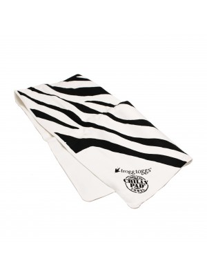 Frogg Toggs Frogg-Edelic Chilly Pad, 32.5 x 12.25-Inch, Black and White Zebra