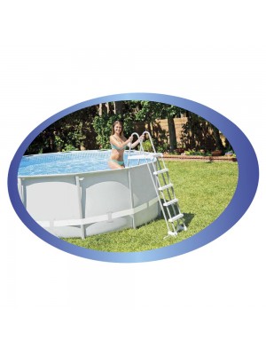 Intex Deluxe Pool Ladder with Removable Steps for 48-Inch and 52-Inch Wall Height Above Ground Pools