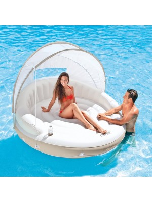 Intex Canopy Island Inflatable Lounge, 78" X 59"