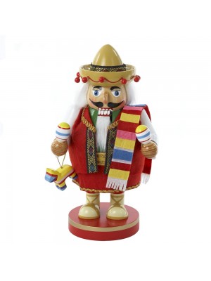 Kurt Adler Chubby Mexican Nutcracker, 10.25-Inch