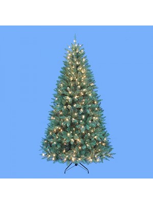 Kurt Adler Pre-Lit Point Pine Tree, 7-Feet
