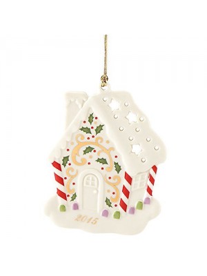 Lenox 2015 Joyous Tidings Gingerbread House Ornament