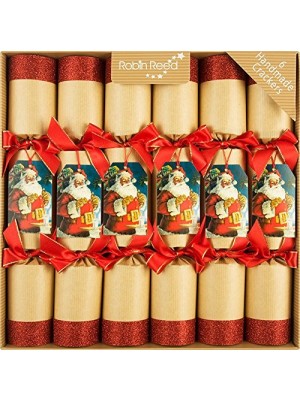 Santa Christmas Crackers Traditional Party 675 - Set of 6