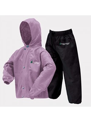 Frogg Toggs Classic Pollywogg Kids Rain Suit (purple, Small)