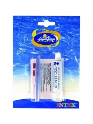 Intex - Pool Patch Kit, 21 Sq.in Vinyl Sheet,1/5oz Vinyl Cement,Blister Card