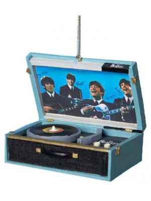 Beatles Replica Record Player 2 3/4-Inch Ornament
